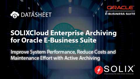 SOLIXCloud Enterprise Argief vir Oracle E-Business Suite