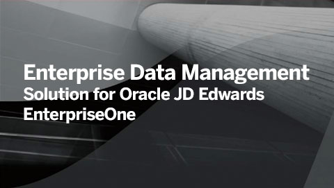 Zgjidhje për menaxhimin e të dhënave të ndërmarrjes për Oracle JD Edwards EnterpriseOne